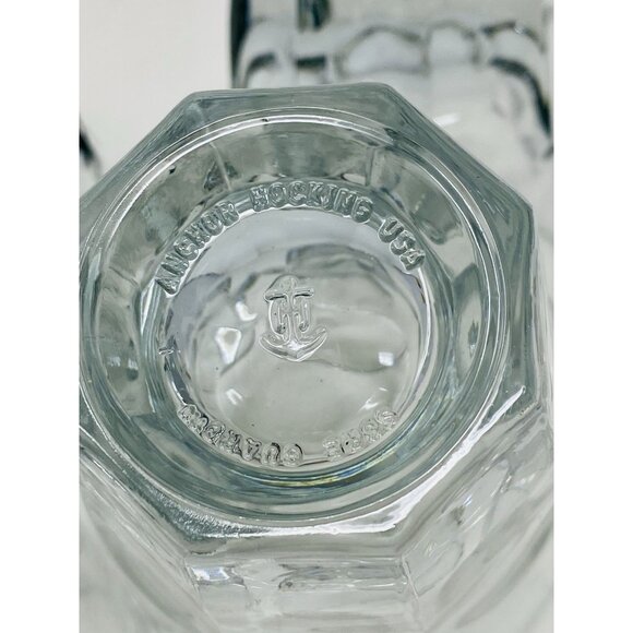 Set Of 4 Vintage Anchor Hocking Heavy Shot Glasses Tequila Whiskey Barware 4 oz - Picture 8 of 11